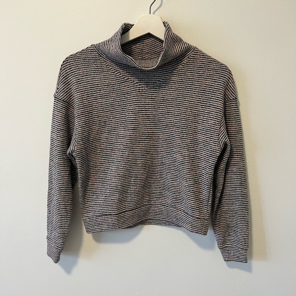 Madewell mock neck ribbed striped sweater - Picture 9 of 9